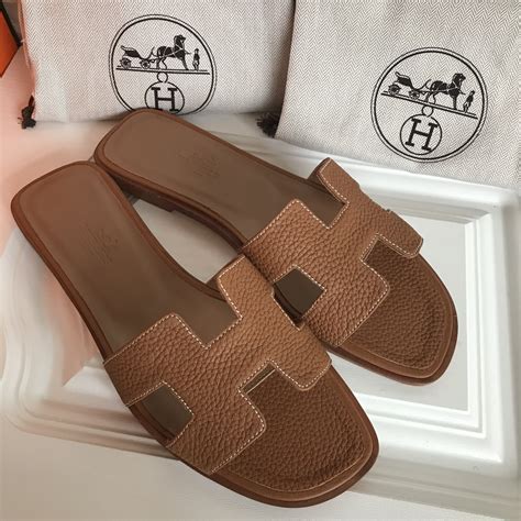 hermes camel slippers|Hermes shoes for women.